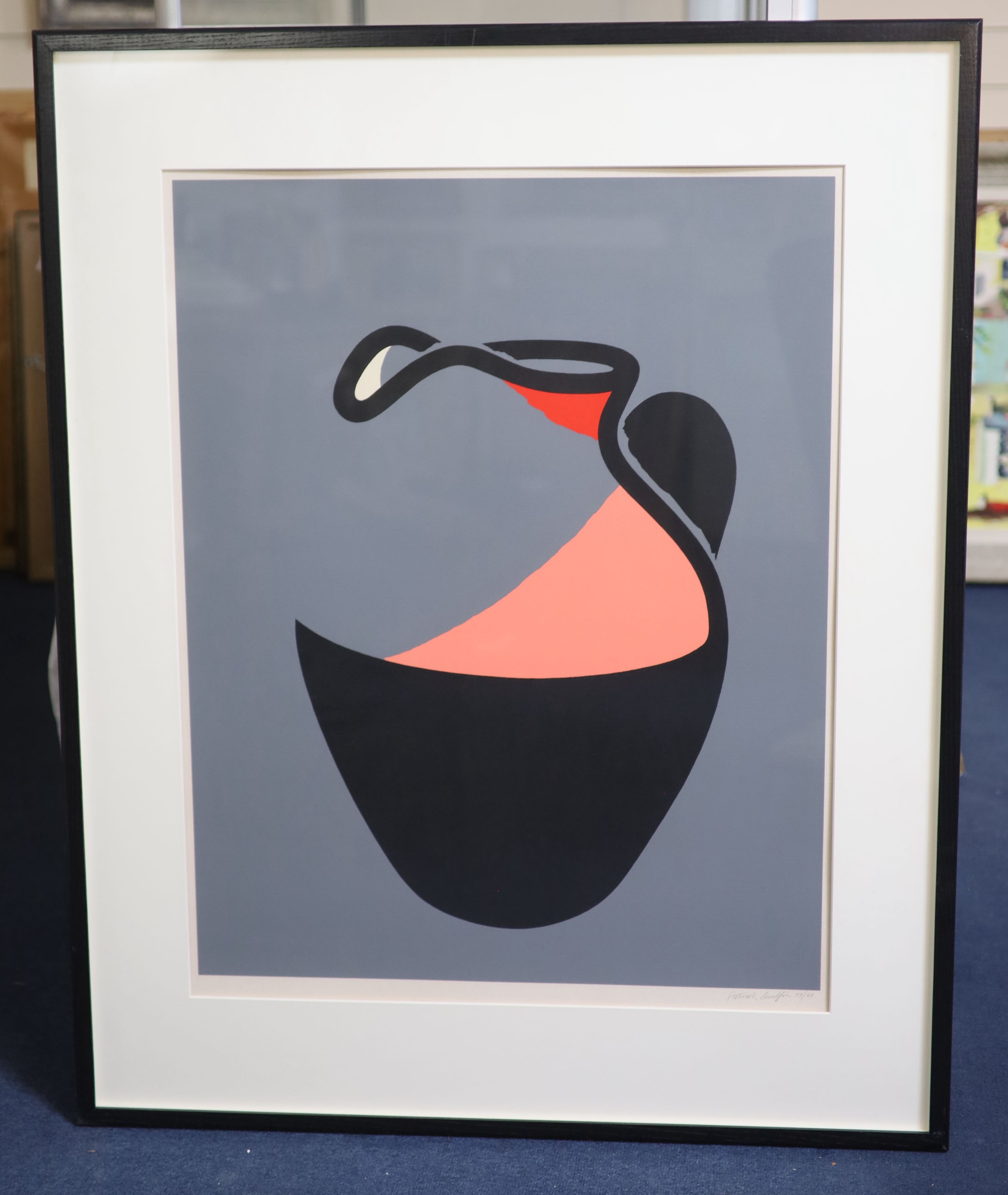 Patrick Caulfield (1936-2005), 'Pink Jug', screenprint in colours, 76 x 59.5cm